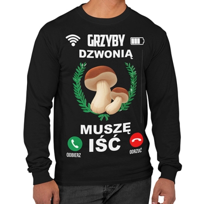 LONGSLEEVE grzybowa GRZYBY DZWONIĄ